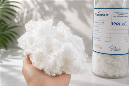 Sợi polyester HCS tái chế GRS đàn hồi cao, 7D HCS 32mm