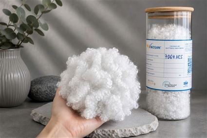 Bông nhồi rỗng 15 Denier 64mm, chất liệu nhồi cho đồ chơi nhồi bông và gối, sợi polyester.