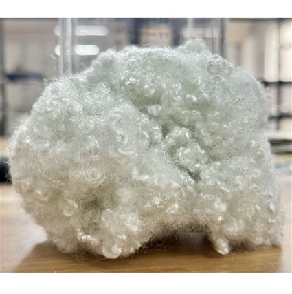 Recycled Polyester Hollow Conjugated Siliconized Fiber 15D 64mm High Loft Resilient Fiber Filling Factory Price