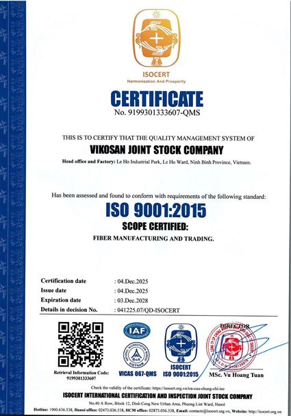ISO 9001:2015 CERTIFICATE
